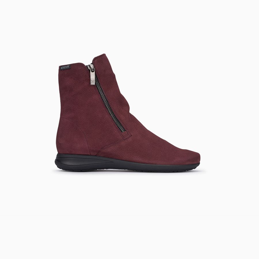 Mephisto NESSIA Suede Női Bokacsizma - Bordó, HU-43049